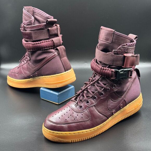 Nike SF Air Force 1 High Deep Burgundy - Picture 1 of 11